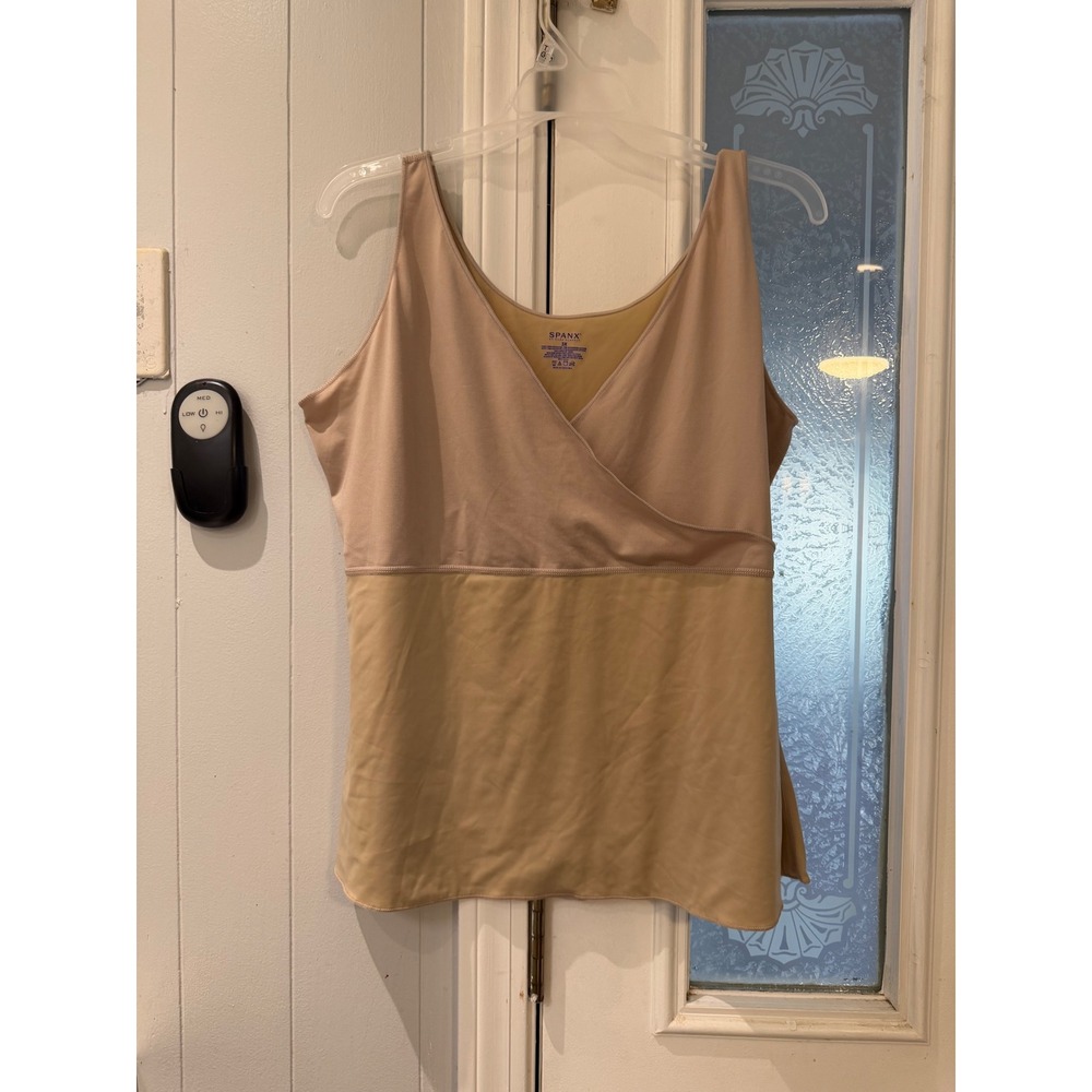 Spanx Sara Blakely Nude Surplice Crossover Shapewear Camisole Tank Top 3X
